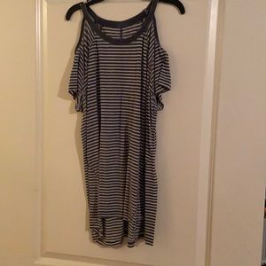 Timmy Hilfiger. Large. Navy blue and white stripes